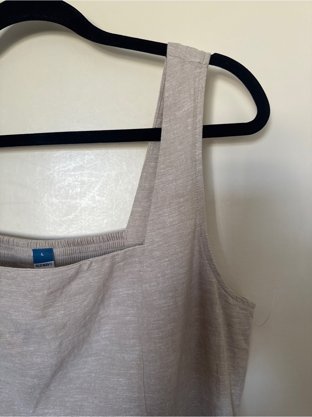 Old Navy Women’s Strapless Linen Midi Dress in tan size L - Picture 3 of 6